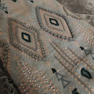 Myra Bag Teal and Brown Clutch